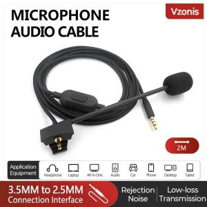 3.5MM ~ 소음 감소 헤드셋 마이크 케이블 Bose호환 QC호환35 II E-스포츠 분리형 오디오 라인