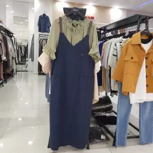 [미스칸트]비조 워싱 멜빵 원피스K KNOPM510 NA_JJ