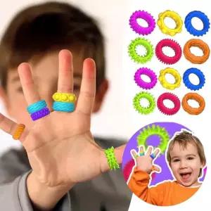 [마크라쏭]마크라쏭 실리콘 감각 반지 촉각 놀이 아동 피젯토이 집중력 강화 스트레스