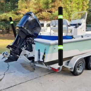 보트 트레일러 가이드 폴 패드  36 인치 반사 해양 커버  스키 옥스포드호환 천 2 개