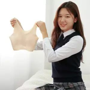 [버니덴]주니어 심리스 틴틴 브라 스킨베이지 1장