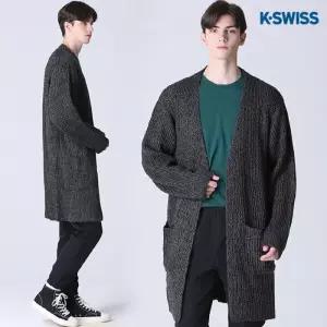 [케이스위스][케이스위스(K-SWISS)] 울알파카 스탠다드 Y넥 롱가디건
