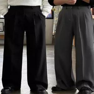 [이룰]포어 투턱 YKK 사계절 롱 와이드 슬랙스 3colors