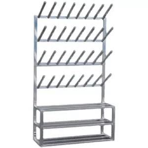 장화걸이대 군화 거치대 스텐모델 작업화 정리대 랙 행거 16쌍 공장