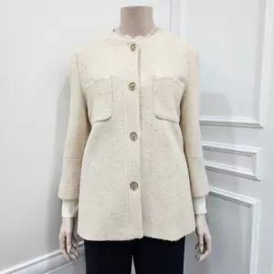 [프렐린]파크랜드 여성복 베이지 8부 스팽글 자켓 RJK251S10_JJ