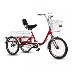 성인용 바구니 어르신 3발 등받이 노인 세발자전거