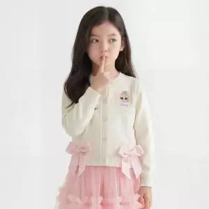 [레노마 이너웨어]티니핑 여아 뽀니핑 리본 니트 9부 가디건IV 0G1TW49646_CJ