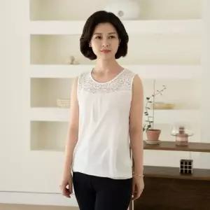 [마담4060]엄마옷 마담4060 리나레이스이중 중년여성 데일리 민소매 -RSL2603005-