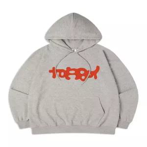 [탑보이][탑보이] 벌룬 오버핏 프린팅 후드 스웨트 셔츠 (PTH2131)