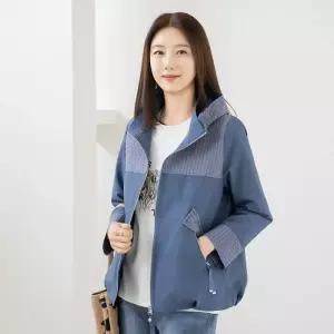 [마담4060]엄마옷 마담4060 어반배색후드 여성 데일리 점퍼 -RJP2603023-