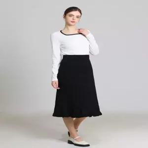 [리스트][오조크(OZOC)] 밑단 플레어 니트 스커트H (택가격 49000원)