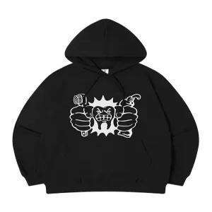 [탑보이][탑보이] 덴티스트 오버핏 프린팅 후드 스웨트 셔츠 (PTH2141)