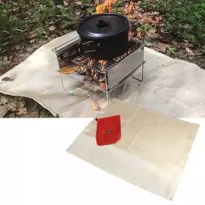 캠핑 방염 매트 대형 바베큐 그릴 불멍 난로 화로대