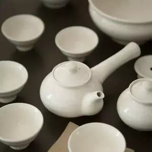 다기세트 5인 이천도자기 미색 전통 찻잔 다도구 선물세트