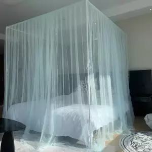 캐노피 침대커튼 방꾸미기 가림막 거치대 텐트 침실용 인테리어 레이스 드레이프 홈데코