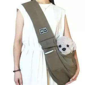 강아지 강아지띠 애견 크로스백 애완견 고양이 산책가방