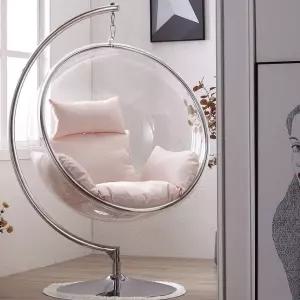 디자인 그네의자 인테리어2인 의자 아크릴 투명 카페 심플 흔들 북유럽 퍼프 곤돌라
