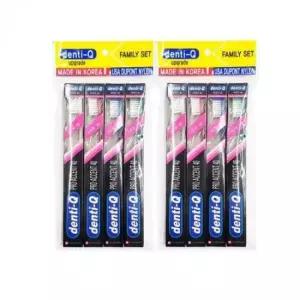 [반려] 구강 칫솔 관리용품 덴티큐 위생 4개입 탄력모 치아 부드러운