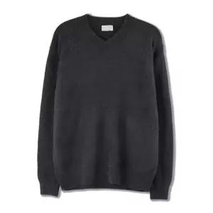 [리빌모아]남자 소프트 앙고라 스판 브이넥 긴팔 니트 SG-KN-Q029-차콜