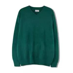 [리빌모아]남자 소프트 앙고라 스판 브이넥 긴팔 니트 SG-KN-Q029-딥그린