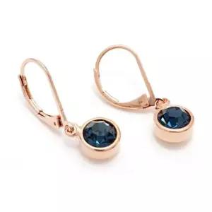 오스트리아 6mm 크리스탈 고리 귀걸이-몬타나 IaT6+4ezM