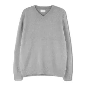 [리빌모아]남자 소프트 앙고라 스판 브이넥 긴팔 니트 SG-KN-Q029-그레이