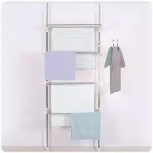 세탁건조대 기둥형 접이식 빨래건조대 4단 빨래걸이 공간활용