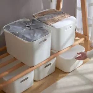 스토리지 바구니 대형 화이트 정리함 정리수납 플라스틱박스 다용도박스