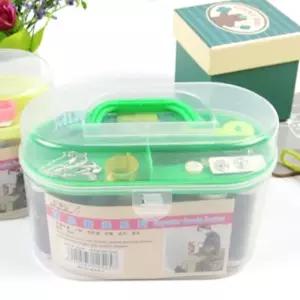 반짓고리함 가정용 바느질세트 1p 바늘 실 바느질함 반짇고리 바느질