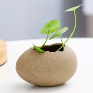 인테리어 꽃병 유리꽃병 화병 가로 계란 7029B 둥근화 둥근꽃병 둥근화병