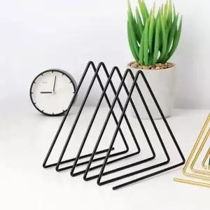 책꽂이 사진 잡지 블랙 거치대 철제 삼각 7058A 엽서 액자거치대 엽서꽂이