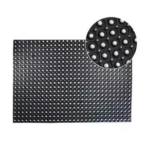 화장실물빠짐발판 논슬립 고무 매트 블랙 현관 수영장 입구 발판 1P