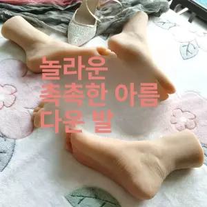 가짜 발모형 실리콘 여자 스타킹 마네킹 모형 패디큐어