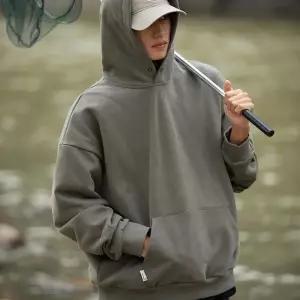 [옷자락]남자 여자 루즈핏 도톰한 베이직 무지 후드티셔츠