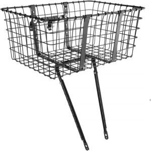 Wald 157 프론트 자이언트 배송 자전거 바구니(21 x 15 9 블랙) W157GB