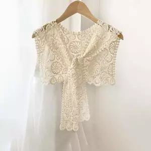 키밍 여성 레이스 어깨 숄 케이프 머플러 니트 가디건