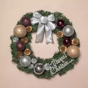 40cm 크리스마스리스 DIY 리스 원형 초코볼 트리장식 크리스마스 트리