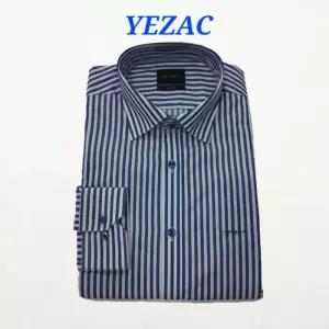 [예작]코튼폴리 긴팔 남성드레스 남방 셔츠 슬림핏 스트라이프  YJ0SBS966BL