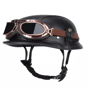 레트로 오토바이 헬멧 남성 반모 하이바 빈티지 클래식 할리 반모헬멧 오토바이