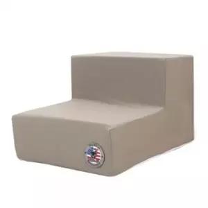 [반려] 1P 방수 강아지 논슬립 스텝 2단 계단 브라운 소파