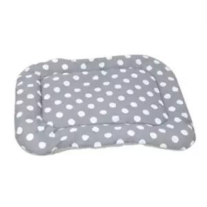 [반려] 방석 그레이 사각 도트 고양이 쿠션 강아이 1P 대형