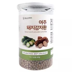국내산 헬로우그린 여주 돼지감자 고야 환 300g 통