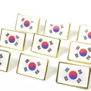 한국 태극기 배지 여행 뱃지 국기 포인트 가방용 브로치 대한민국굿즈