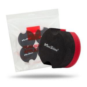 Maxshine 왁스 어플리케이터 패드 | 2.9인치, 그레이 & 레드, EVA 이중 레이어 폼 인체공학적 그립, 스크래치 없음, 세탁 가능 자동차 왁스, 실란트 및 드레싱 용도