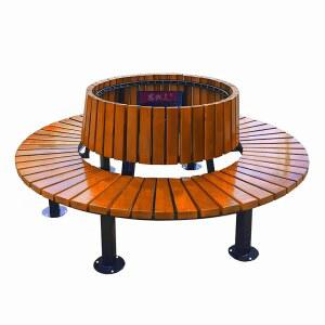 원형 벤치의자 공원 쉼터 선반 가로수 파라솔 나무