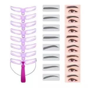 눈썹정리도구 간편 눈썹 가이드 8종세트