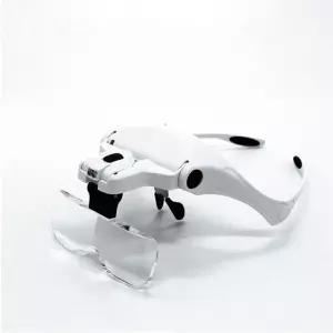 조명 LED 확대경 안경 작업용 정밀