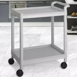 다용도 선반 플라스틱 조립식 바퀴형 이동식 트롤리 가정용 어린이집 손잡이형 병원용 운반용 무소음