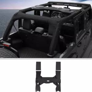 JWWY for JL 롤 바 패딩 보호 커버 쿠션 2018-2023년형 지프 랭글러 액세서리 4도어와 호환 가능