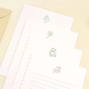 [문구] 빈티지 감성 편지지 봉투 세트 2P 디자인 레터 편선지